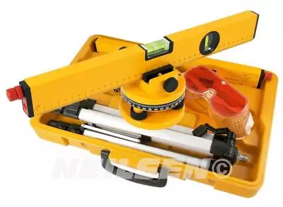 Laser Level Set With Lightweight Tripod And Accessories Kit 6pc • £16.49