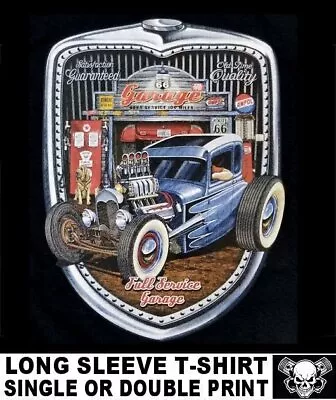 $25.99 • Buy Hot Street Rat Rod Garage A Coupe Blower Hemi V8 Gas Pump Skull T-shirt Ws160