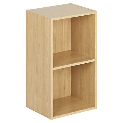 Hartleys Oak Wood Bookcase Storage Freestanding Display Shelf/Shelving Unit Wood • £14.99