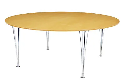 Large Round Scandinavian Bruno Mathsson Birch Dining Table • $2454.99