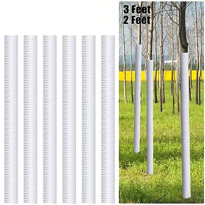 6 Pcs Corrugated Tree Trunk Protectors Diameter 1.96 Inch PP Tree Guards Tree... • $49.77