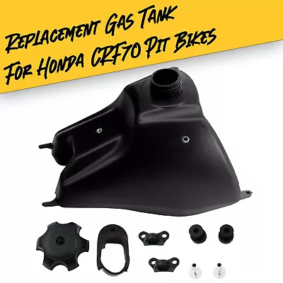 Black ABS Gas Tank With Cap & Petcock Honda CRF70 Pit Bike - 50 Caliber Racing • $34.99