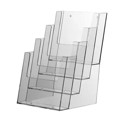 4 Tier A5 Portrait Leaflet Holder 4 Pocket Multiple Leaflet Dispenser 4 X A5  • £19.75