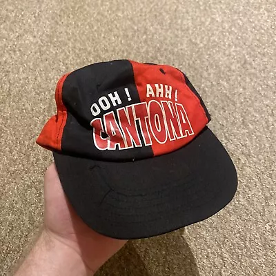 Manchester United Cantona Football Cap Hat 90s Vintage • £9.99