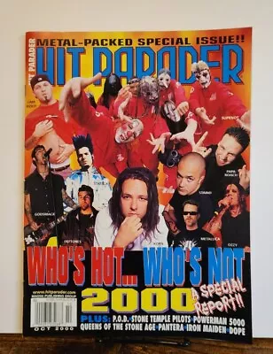 Hit Parader Magazine October 2000 - Slipknot Centerfold Cover Poster Included  • $17.99