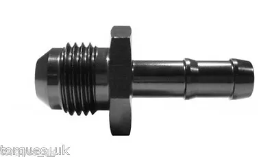 AN -6 (AN6) Male To 7- 8mm Hose Barbed Fitting In Black • £3.99