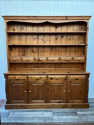 Upcycled Hand Painted To Order Solid Pine Country Farmhouse Welsh Dresser • £795