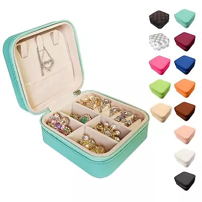 Small Travel Jewelry Box Portable Mini Jewelry Leather Box Jewelry Ring Orga... • $10.19