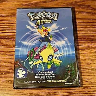 Pokemon 4 EVER DVD Anime Cartoon Animated Family 2003 Movie Pikachu NEW SEALED • $3.99