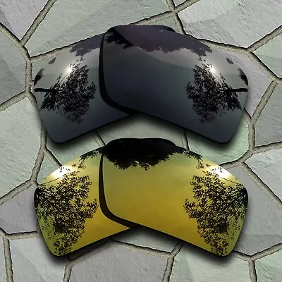 $15.98 • Buy US Grey Black&Golden Polarized Lenses Replacement For-Oakley Eyepatch 2