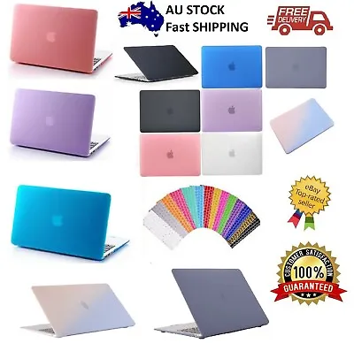 $21.99 • Buy Macbook Rubberized Hard Case Shell+Keyboard Cover Pro 13 14  15  Air 11 12  Inch