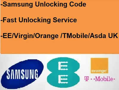 Unlock Code Samsung Galaxy S20 S9 Plus S10 Plus S10 S10e S8 Ee Orange Virgin Uk • £0.99