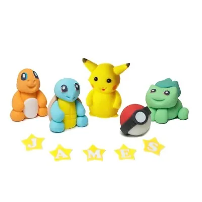 £13.50 • Buy Pokemon Cake Toppers Edible Party Decorations Birthday Icing