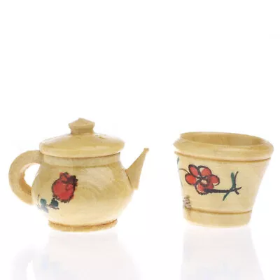 Bulk Lot Of 6 Sets Of Dollhouse Miniature Antique Asian Teapots And Crocks • $19.14