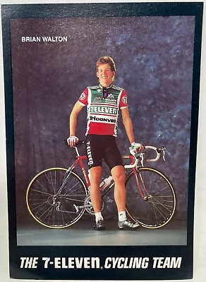 1990 7-Eleven Cycling Team Postcard Brian Walton Post Card 7-11 Biking • $7.99