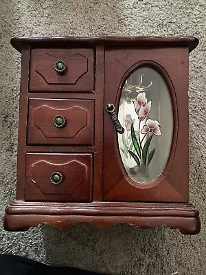 Wood Jewelry Armoire By King Wood Company • $19.99