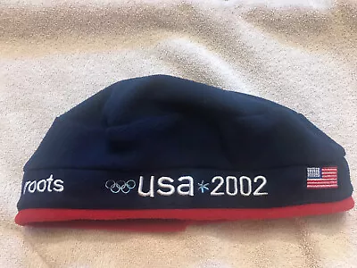 2002 USA Olympics Roots Fleece Beret Beanie Hat Cap • $5.75