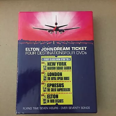 Elton John - Dream Ticket ( 4 DVD Box Set) Concert Performances Rock-n-Roll • $10