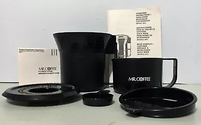 Vtg Mr Coffee Coffeemaker Microwave Trave Mug Cup Quick Brew QB1 • $15.75