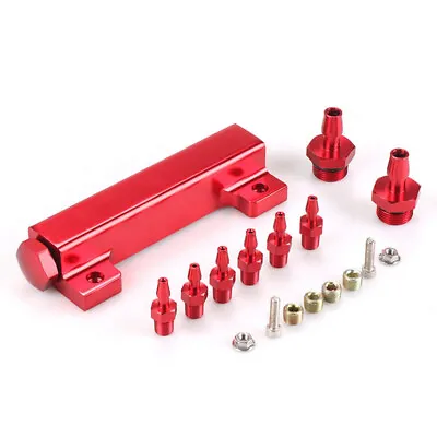 $31.80 • Buy Red Aluminum Turbo Wastegate Boost Vacuum Intake Manifold 6 Port 1/8NPT