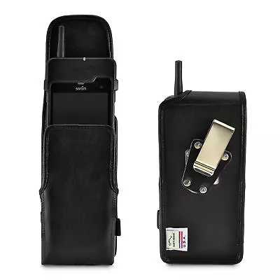 Sonim XP8 XPand Holster Pouch Black Leather Rotating Belt Clip Magnetic Closure • $72.99