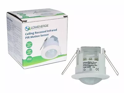 360 Degree Recessed PIR Ceiling Occupancy Motion Sensor Detector Light Switch • £9.89
