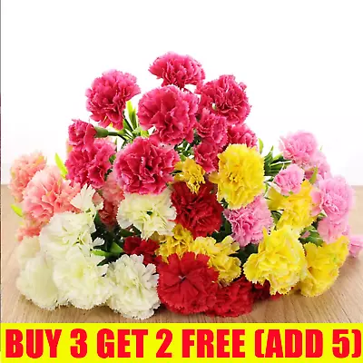 Artificial Flowers Silk Fake Plants UV Resistant Home In/Outdoor Garden Decor UK • £3.89