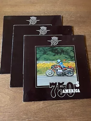 LOT Of 3 MV AGUSTA 750 S AMERICA MOTORCYCLE Orig Factory Sales Brochures 16 Pgs • $25