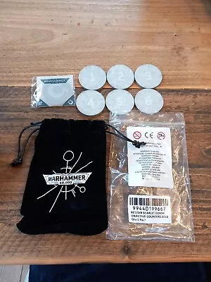 £6 • Buy Warhammer 40k Limited Edition Indomitus Objective Counters, Coin, And Bag
