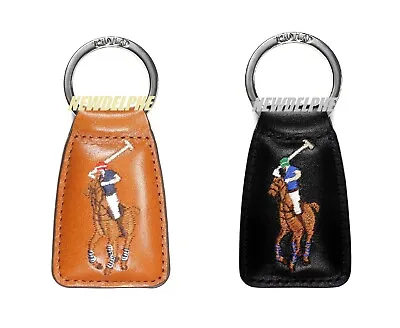 NWT Polo Ralph Lauren Pony Leather Pony Key Chain Key Ring Key Fob  BIG PONY  • $32.99