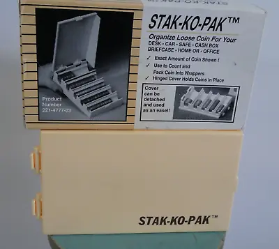 Stak-Ko-Pak Worlds Smallest Cash Register Plastic Major Metal Fab Co Ill USA Box • $19.99