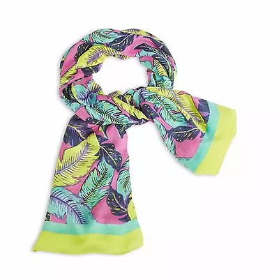 Vera Bradley Oversized Scarf Soft Wrap Sarong BEACH COVER UP PALM FEATHERS • $39.99