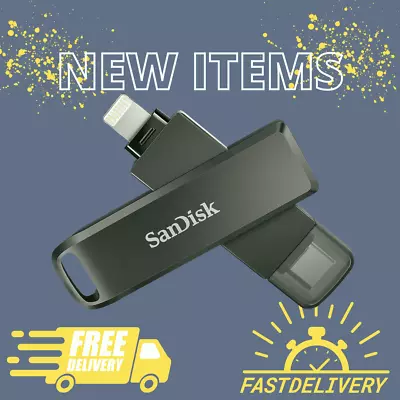 SanDisk Ixpand USB Flash Drive 128GB USB-C /Lightning Connectors For IPhone/ipad • $105