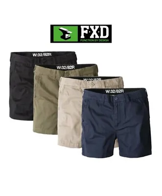 FXD WS-2 Cotton Twill Work Short Tough Duratech Reinforced PocketsShorts 30Black • $59.99