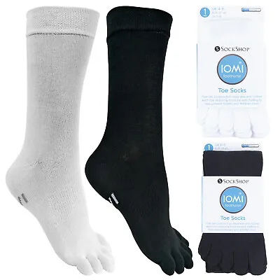 £8.99 • Buy IOMI - Mens & Womens Lightweight Coolmax Cotton Toe Socks For Athletes Foot