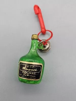 RETRO 1980's Plastic Liquor Bottle COGNAC Bell Clip On 80's Necklace VTG Charm • $24.99