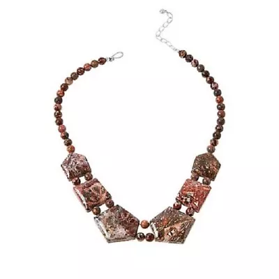 HSN Jay King Sterling Silver Multi-Color Volcanic Quartzite Necklace • $183.25