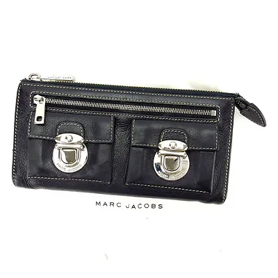 Marc Jacobs Wallet Purse Black Silver Woman Authentic Used S292 • $164.88
