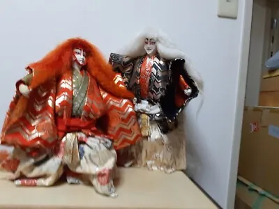 Vintage Doll Japanese Kabuki Renjishi Lion Dancers-Red ＆　White Hair-1 • $56