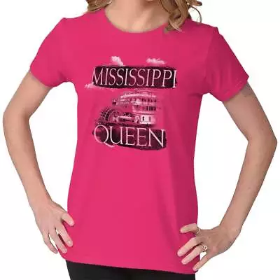 Mississippi Queen MS River Southern Souvenir Womens Short Sleeve Ladies T Shirt • $21.99