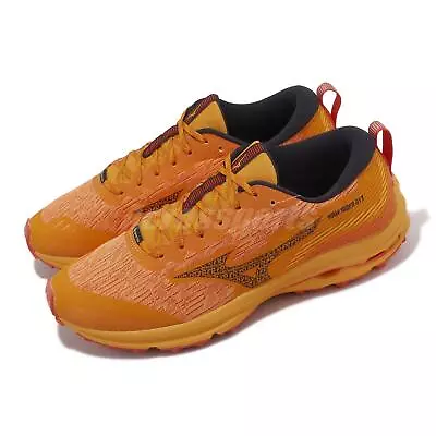 Mizuno Wave Rider GTX Gore-Tex Orange Black Men Road Running Shoes J1GC2279-02 • $114.99