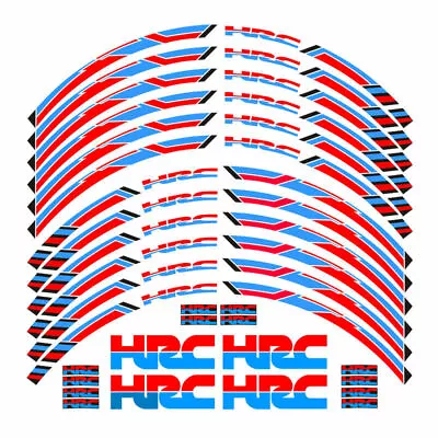 Motorcycl Wheel Decals TAPE Rim Stickers For HONDA HRC ALL MODELS AND YEAR • $8.80