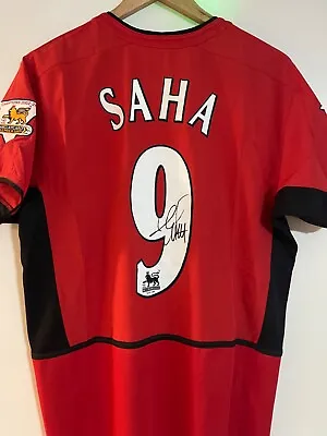 Louis Saha Signed Man Utd 2002/04 Shirt Manchester United • £74.40