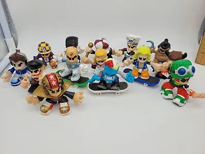 D Tech Deck Dudes Figures Lot Of 14 And 3 Boards Skate Skater Sk8 Mini Tricks • $49.99