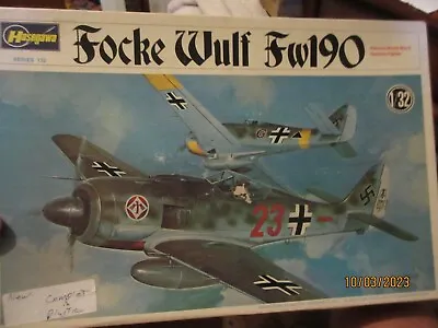 Vintage Focke Wulf FW190 Hasegawa Model Kit 1/32 Scale WWII German Fighter • $39.55