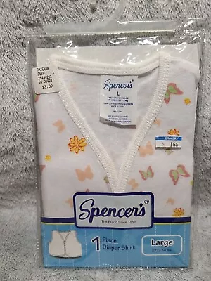 Vintage Spencer's One Piece New Large (24-30 Month) Baby Diaper Shirt Clothes • $15