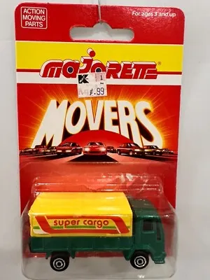 Majorette Movers Volvo Covered Truck Super Cargo 1990 Made In France • $12
