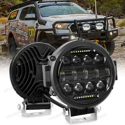 7 Inch LED Work Lights 100W Round Driving Fog Lamp Spot DRL Offroad SUV UTV • $199.99