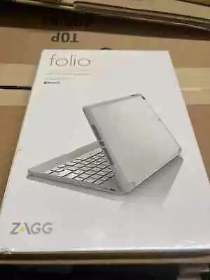 ZAGG Folio Tablet  Keyboard Case Hinged Bluetooth For IPad Air 2 White • $45