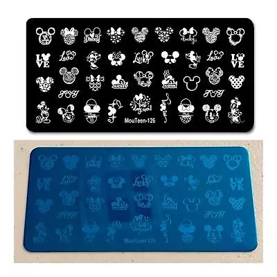 New - Nail Stamping Plate - Mickey And Minnie Mouse • $18